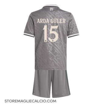 Real Madrid Arda Guler #15 Maglia Gara Terza Repliche 2024-25 Bambino